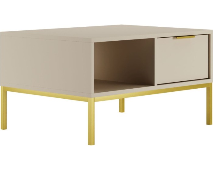 Konferenční stolek Austin 80 cm kašmír/zlatá