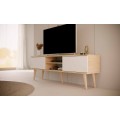 TV stolek TORONTO 160 cm dub artisan/bílý