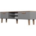 TV stolek DENVER 160 cm šedý/dub hickory