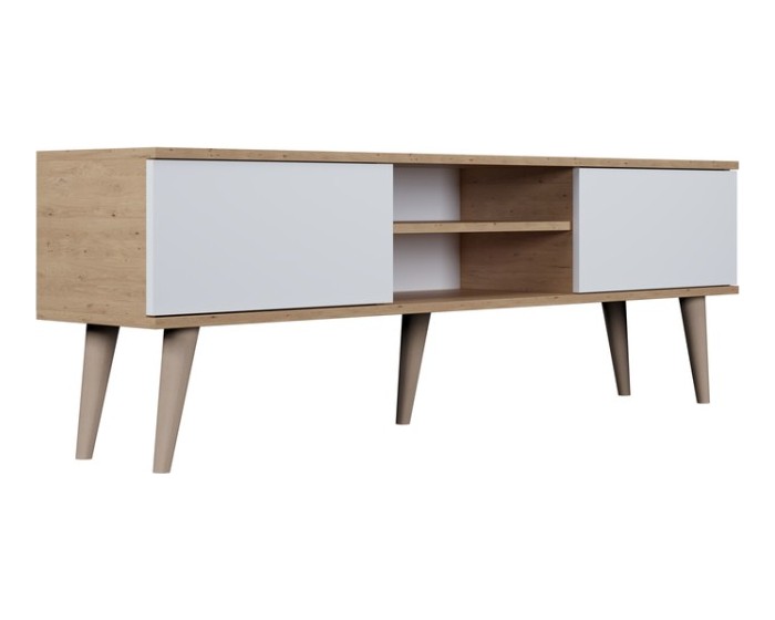 TV stolek TORONTO 160 cm dub artisan/bílý