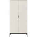 Šatní skříň Austin 100 cm bílá/černá