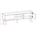 TV stolek TORONTO 160 cm černý