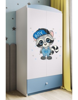 Dětská skříň Babydreams 90 cm mýval modrá
