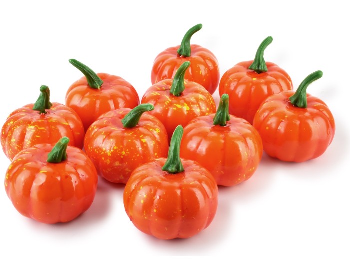 Sada 10 ks dekorativních dýní MAVE oranžová
