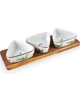 Sada 3 ks servírovacích misek Modern Kitchen I bílá