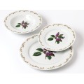 Porcelánová jídelní sada LEA Lilac 18 ks bílá/fialová