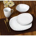 Porcelánová jídelní sada s hrníčkem LEA Mini 16 ks bílá/barevná