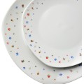 Porcelánová jídelní sada s hrníčkem LEA Mini 16 ks bílá/barevná
