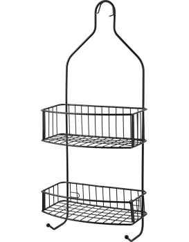 Koupelnová polička CARL BLACK 15x56 cm černá 