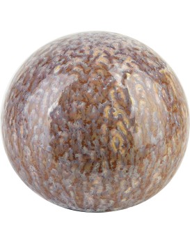 Keramická dekorativní koule Saggio Lemon 10 cm hnědá