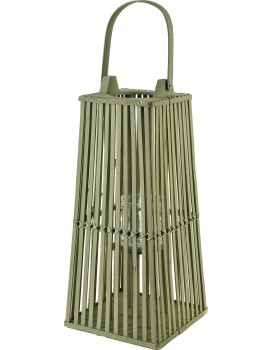 Proutěná lucerna LUCIE Green 23x48 cm zelená