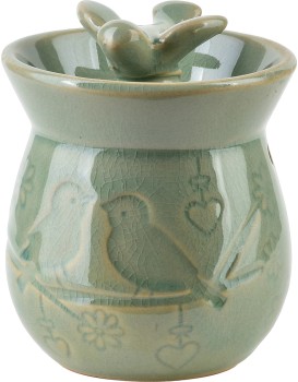 Keramická aroma lampa LOSKI 9 cm zelená