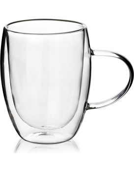 Skleněný hrnek PETER 380 ml čirý