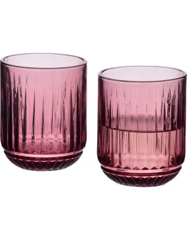 Sada 4 ks sklenic ELISE 260 ml fialová