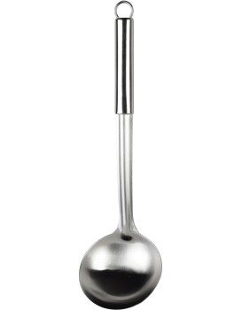 Nerezová naběračka BASIC KITCHEN 34,5 cm stříbrná 