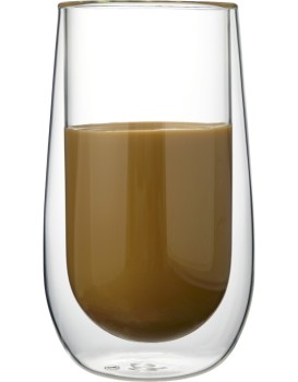Sada 2 ks skleněných hrnků PETER 300 ml čirá