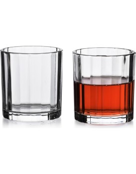 Sada 4 ks sklenic ELISE STRIPES 310 ml čirá