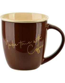Porcelánový hrnek HENDIA 330 ml hnědý