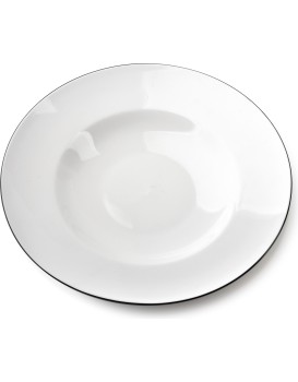 Porcelánový talíř SIMPLE hluboký bílý