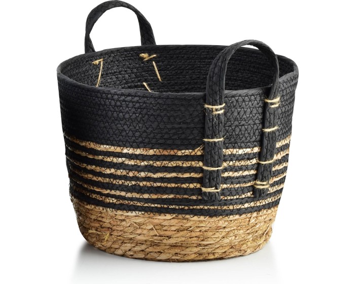 Úložný košík Bali XL 33x26 cm černo-hnědý