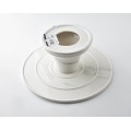 Porcelánový podnos LOUISE GREY Patera 25 cm bílý