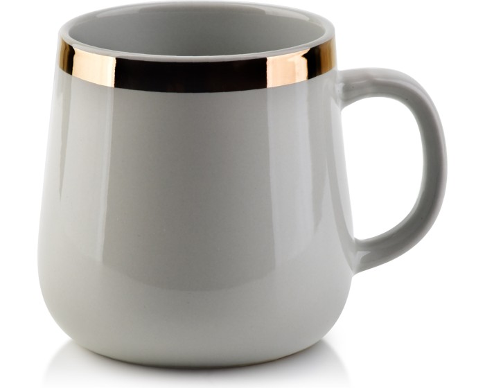 Hrnek DALIA 500ml šedo-zlatý