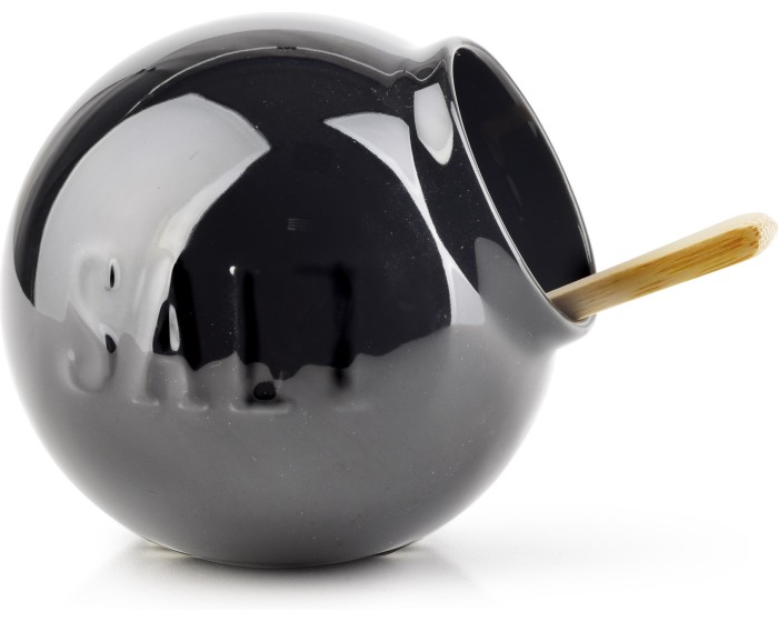 Porcelánová solnička MODERN LIFE černá