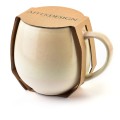 Porcelánový hrnek LOTTA BARREL 580 ml béžový
