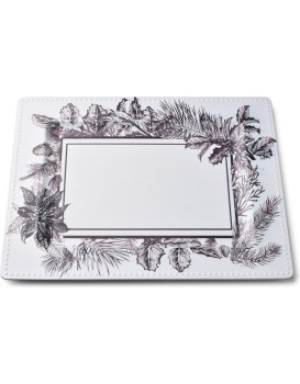 Dekorativní servírovací tác BLANCHE FESTIVE II 31,5 cm bílý s vánočním motivem