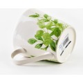 Porcelánový hrnek EDDY II 400 ml bílý/zelený