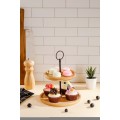 Dvoupatrový servírovací podnos Modern Kitchen bambus