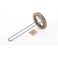 Držák na kuchyňské utěrky MODERN KITCHEN 15x31 cm černé/kaučukové dřevo
