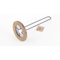 Držák na kuchyňské utěrky MODERN KITCHEN 15x31 cm černé/kaučukové dřevo