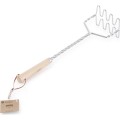 Kuchyňské šťouchadlo MODERN KITCHEN 8x10x34 cm stříbrné/přírodní dřevo