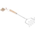 Kuchyňské šťouchadlo MODERN KITCHEN 8x10x34 cm stříbrné/přírodní dřevo