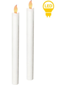 Sada 2 ks LED svíček IDALIA bílá