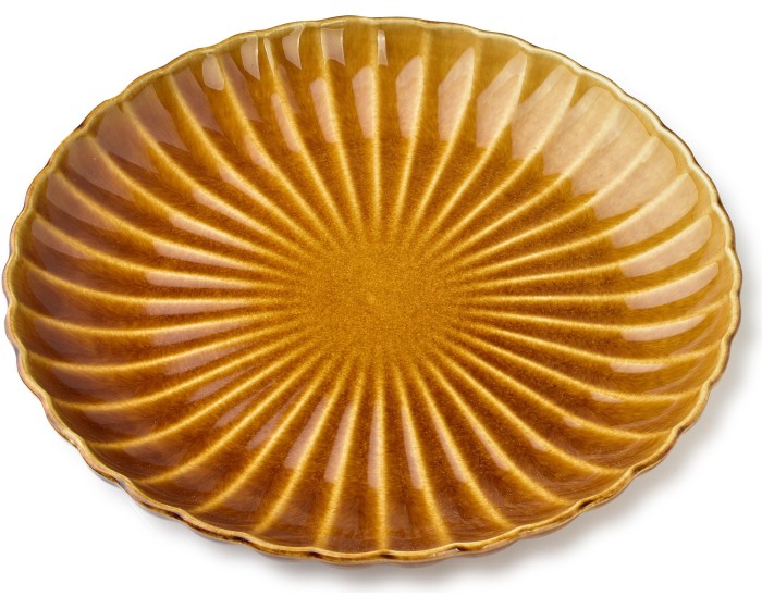 Jídelní talíř EVIE 27 cm hořčicově žlutý
