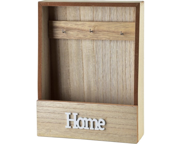 Skříňka na klíče STACY Home 20x26,5 cm hnědá
