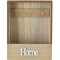 Skříňka na klíče STACY Home 20x26,5 cm hnědá