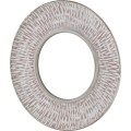 Kulaté nástěnné zrcadlo DAZ 46 cm bílé/starorůžové