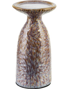 Keramický svícen YARINE BEIGE 20 cm béžový