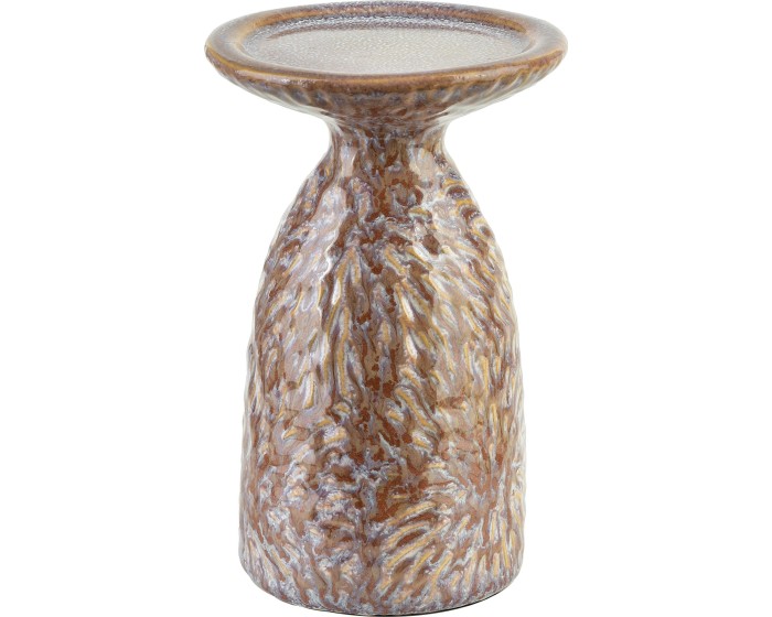 Keramický svícen YARINE BEIGE 16,5 cm béžový