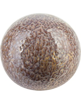 Keramická dekorativní koule Saggio Lemon 12 cm hnědá