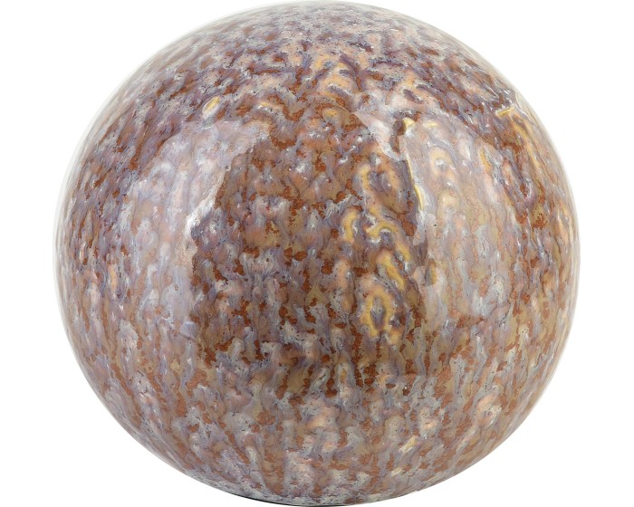 Keramická dekorativní koule Saggio Lemon 10 cm hnědá