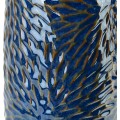 Keramický svícen YARINE BLUE 20 cm modrý