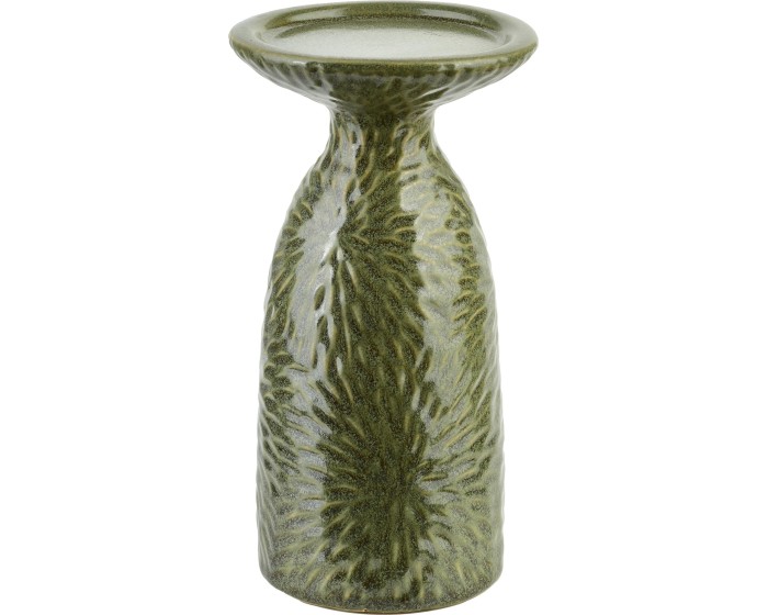 Keramický svícen YARINE GREEN 20 cm zelený