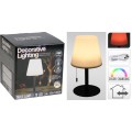 Stolní LED lampa Mikah teplá bílá/černá