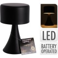 Stolní LED lampa Hudson 21 cm černá