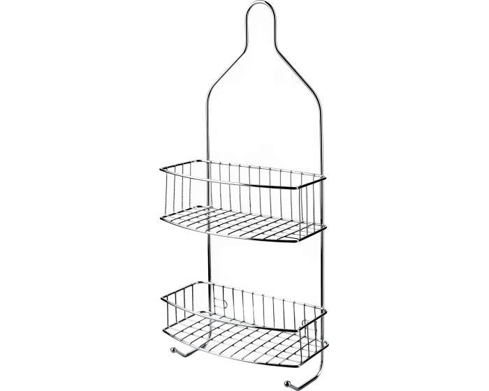Koupelnová polička CARL SILVER 15x56 cm stříbrná 