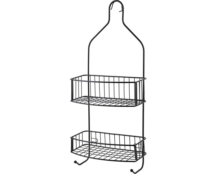 Koupelnová polička CARL BLACK 15x56 cm černá 
